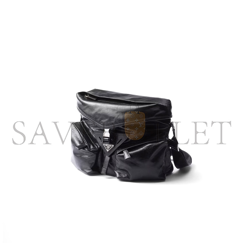Pra*a leather shoulder bag 2vd062 (29*23*15cm)